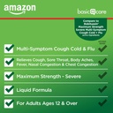 Basic Care Tussin Severe CF Max Syrup, Multi-Symptom Cough, Cold and Flu Liquid Medicine, Non-Drowsy, Relieves Cough, Sore Throat, Body Aches, Fever, Nasal and Chest Congestion, 8 fl oz 4