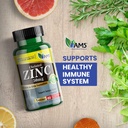 America Medic & Science Chelated Zinc 50 mg Supplements (1 Pack of 60 Tablets) Immune Booster and Powerful Antioxidant Pills for Adults Men and Women | Highly Absorbable Mineral, Improves Mood & Sleep 4