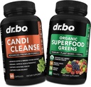 Candi Cleanse & Organic Superfood Greens & Fruit Supplements - Oregano Balance Control Support Supplement Cleanser - Daily Energy Super Food Fruits and Veggies Supplement Tablets Plus Vegetable Foods 2