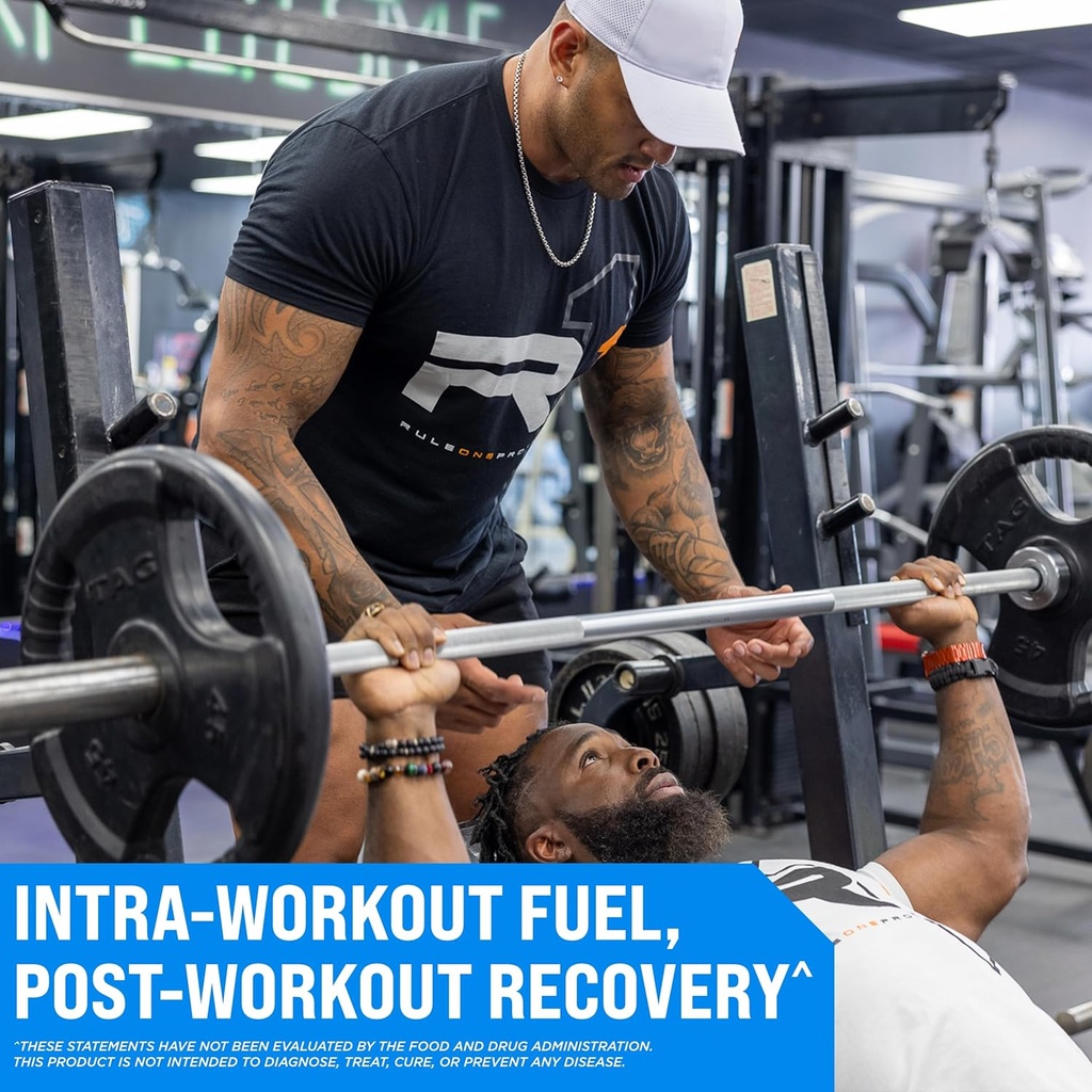 Rule 1 Active BCAA - Performance, Hydration, and Recovery Support with 5g BCAAs + Electrolytes, L-Glutamine, and Citrulline (30 Servings, Fruit Punch) 5