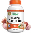 Botanic Choice Odorless Garlic Oil Softgels - Antioxidant Cholesterol and Immune Support Supplement for Adults - Gluten Free Non-GMO - 180 Pills 2