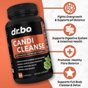 Colon Cleanse Candi Detox Formula - Natural Bowel Cleanser Pills for Intestinal Bloating & Anti Overgrowth Cleansing for Women & Men - Daily Constipation Relief Supplement Gut Stomach Balance Control 4