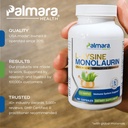 Palmara Health L-Lysine + Monolaurin 600mg 1:1 Ratio (2) 2
