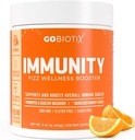 GOBIOTIX Vitamin C - Immune Defense Support Supplement - Immunity Powder Wellness Booster - Vegan Superfood - Elderberry, Turmeric, B12 Vitamin Supplement, Non-GMO and Sugar Free (Orange) 2