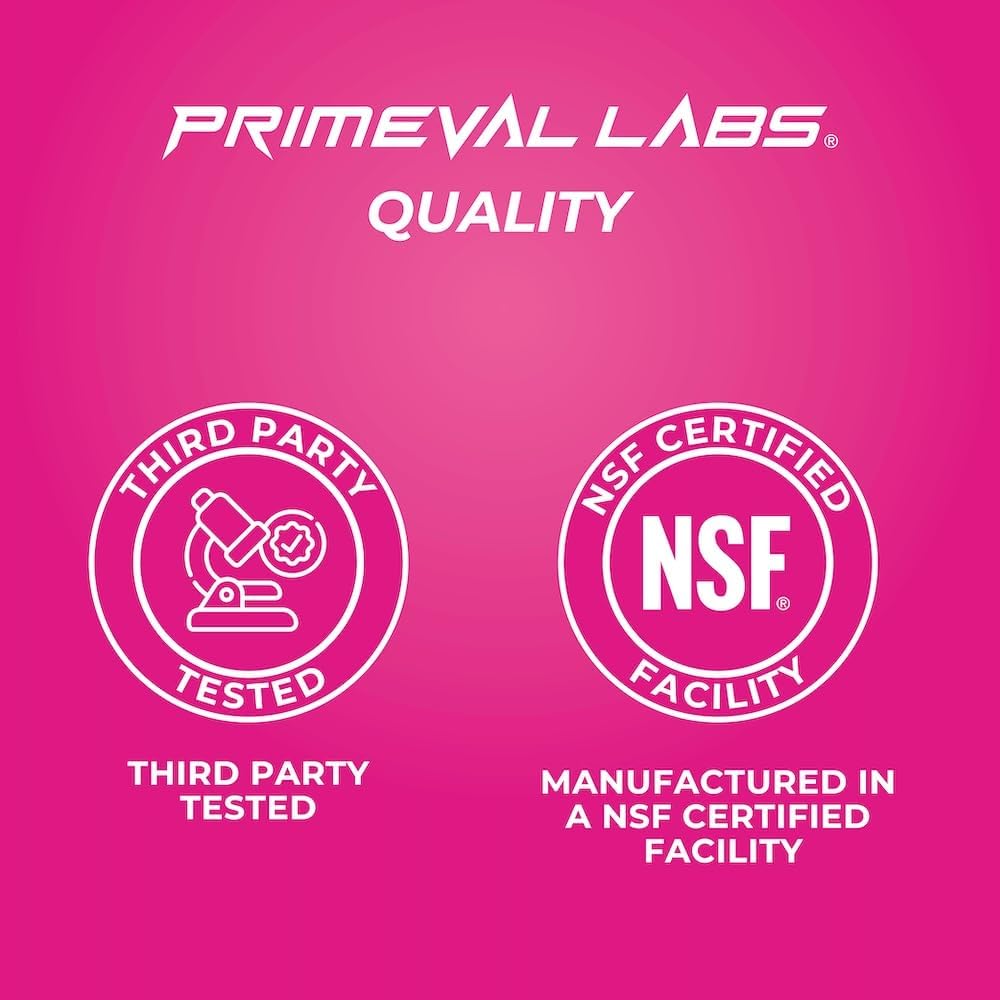 Primeval Labs EAA Max | BCAA Powder & Amino Acids Supplement | Pre or Post Workout Muscle Recovery | Supports Hydration, Performance & Electrolytes | 30 Servings | Strawberry Mango 5