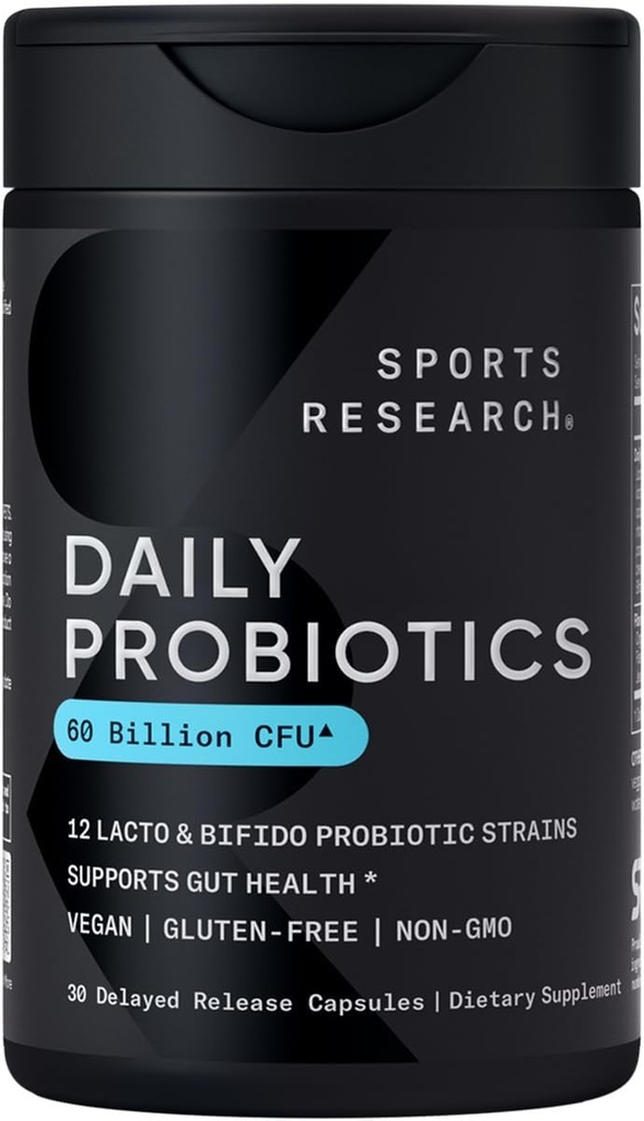 Sports Research All Vegan: Daily Probiotics with Prebiotics (60 Billion CFU), Digestive Enzymes with Probiotics & Ginger (Plant Based) & Women's Probiotics with Prebiotics (65 Billion CFU) 6