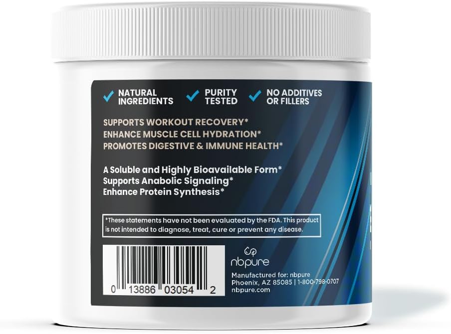 nbpure Performance Glutamine+: PepForm™ Glutamine Peptides – Non-GMO Muscle Recovery & Gut Health – Leaky Gut, Immune Support 3