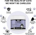 L-Lysine Powder for Cats, Immune Support for Cats, Supports Immune and Eye Health Supplement, Lysine Aid with Reduces Eye Discharge, Alleviates Sneezing and Runny Nose 4
