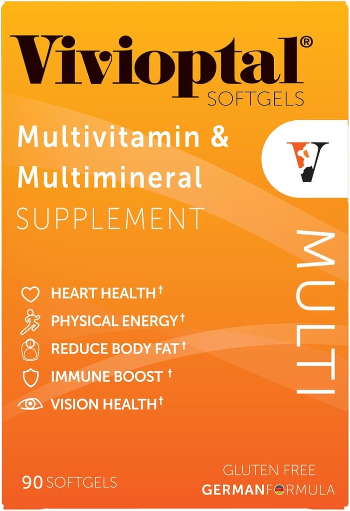 Vivioptal Multi, 90 Softgels, Multivitamin & Multimineral, Gluten Free, German Formula 3