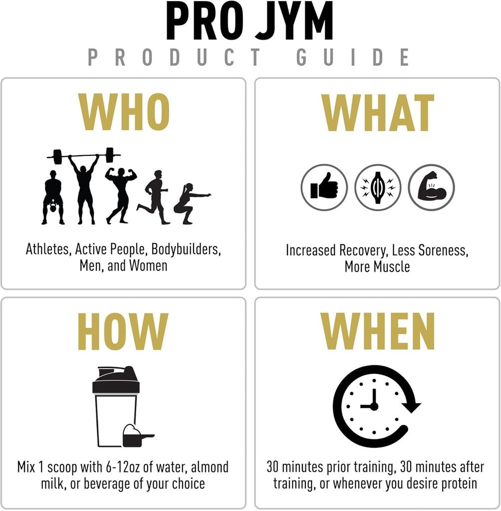 Pro JYM Chocolate Peanut Butter Protein Powder - Whey Protein Isolates, Casein, & Milk Protein, Lean Muscle Building for Men & Women, JYM Supplement Science, 22 Servings 5