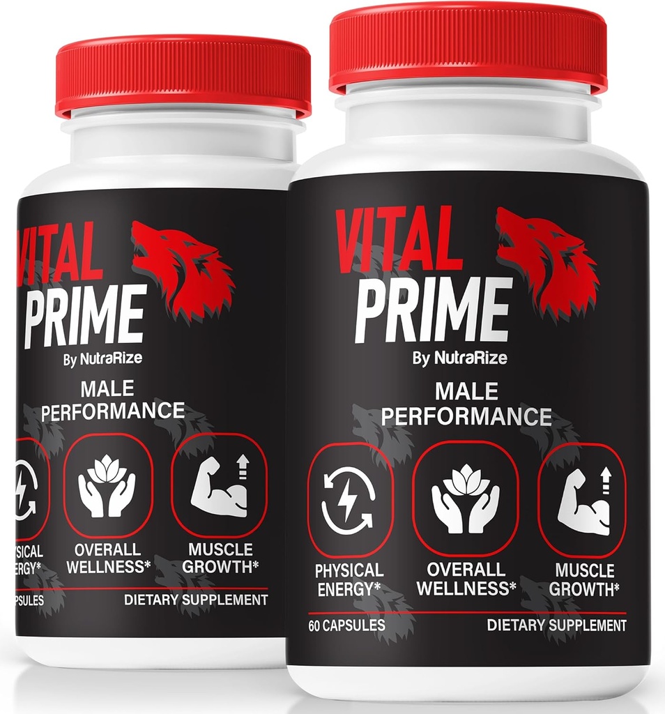 (2 Pack) Vital Prime for Men, Official Vital Prime Original Blend, Natural Ingredients to Support Performance, Premium Formula for Energy and Stamina, VitalPrime Complex Review (120 Capsules) 2