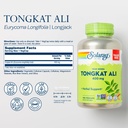 SOLARAY Tongkat Ali 400 mg - Longjack Tongkat Ali for Men - Herbal Support for Men's Health and Vitality - Vegan, Non-GMO, Lab Verified - 180 Servings, 180 VegCaps 3