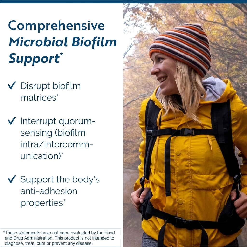 Researched Nutritionals BioDisrupt - Disrupt Biofilm Matrices - Clinically Researched Formula with EnzymesDisrupt Enzyme Blend, Cranberry Extract & N-Acetyl Cysteine (120 Capsules) 3