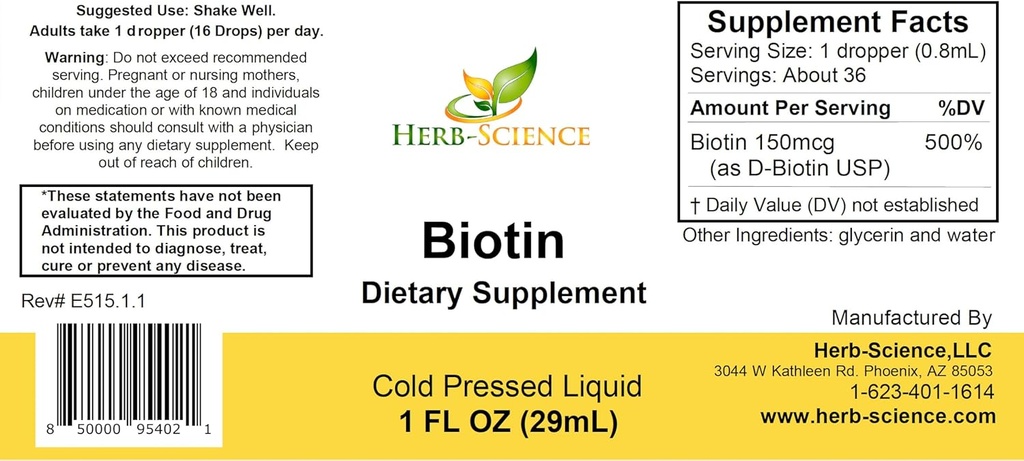 Liquid Biotin B7 – High-Absorption, Cold-Pressed D-Biotin USP, Vegan, Alcohol-Free, Sublingual Drops, No Artificial Flavors, Blue Cobalt Glass Bottle for Potency & Purity - 1 oz 3