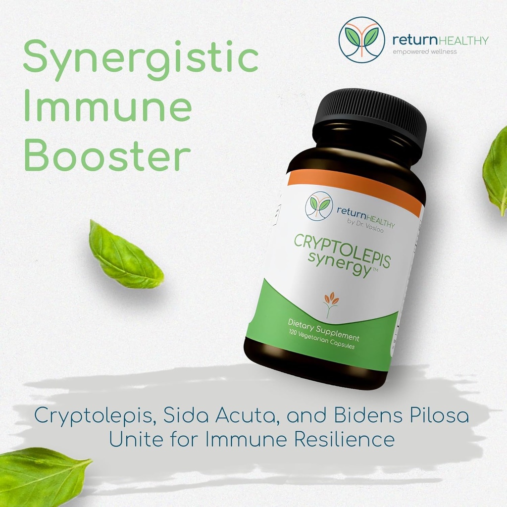 Cryptolepis Synergy, Immune Support Vitamins, Immune System Booster for Adults, Liver, Lymphatic, & Immune Support Supplement, Supports Lyme & Natural Parasite Defense, 120 Capsules 3