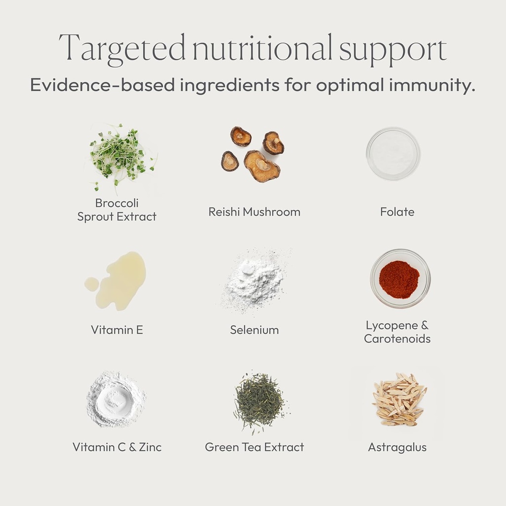 Dietary Supplement Tablets All Natural Immune Support - Immunity Defense - Best Immune System Booster - Organic 60 Capsules Bottle (Single Bottle) 4