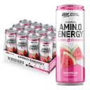 Optimum Nutrition Amino Energy Sparkling Hydration Drink, Electrolytes, Caffeine, Amino Acids, BCAAs, Sugar Free, Watermelon, 12 Fl Oz, 12 Pack (Packaging May Vary) 2