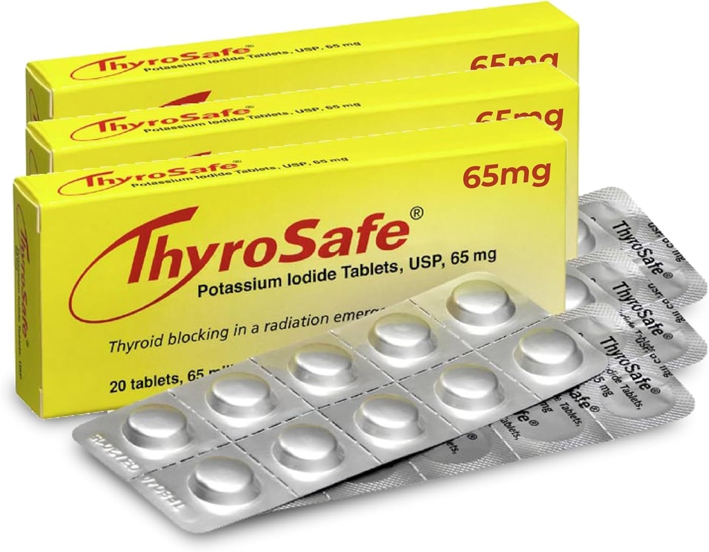 65mg Potassium Iodide Tablets (60 Pack) - Protects Your Thyroid from Nuclear Radiation Exposure 2