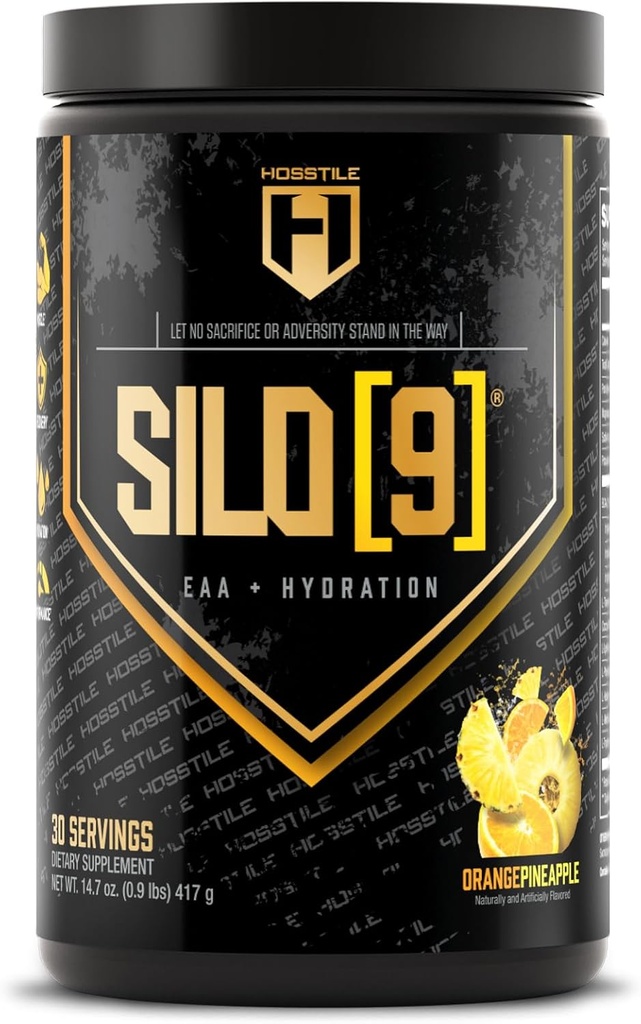 HOSSTILE SILO[9] Essential Amino Acids, EAA & BCAA Powder, Electrolyte Hydration Support, Enhance Muscle Growth & Recovery, Pre or Post Workout Drink, Blueberry Lemonade, 30 Servings 2