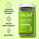 HUM Celery Juice Fiber Gummies for Adults, First Prebiotic Celery Juice Gummy, Gluten Free Fiber Supplement Supports Detoxification, Gut Health, Greens Gummies, Chlorophyll & Prebiotic Fiber, 60 Count 3