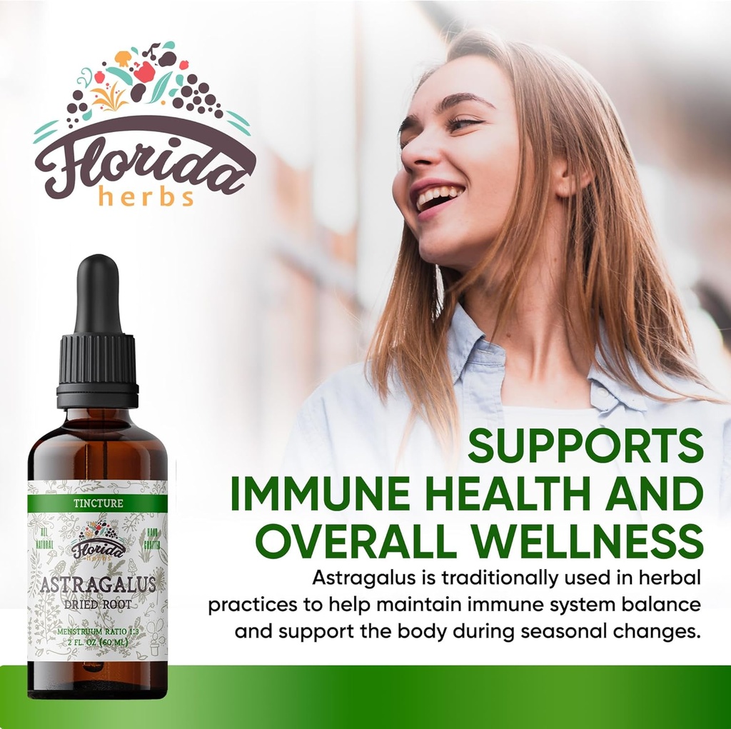 Astragalus Tincture, Organic Astragalus Extract (Astragalus membranaceus) Herbal Supplement, Non-GMO in Cold-Pressed Organic Vegetable Glycerin, 700 mg, 2 oz (60 ml) 3