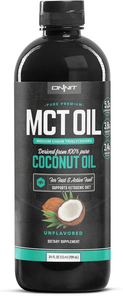 Onnit MCT Oil - Pure MCT Coconut Oil, Ketogenic Diet and Paleo Optimized with C8, C10, Lauric Acid - Perfect for Coffee, Shakes, and Cooking (Flavorless - 24oz) 5