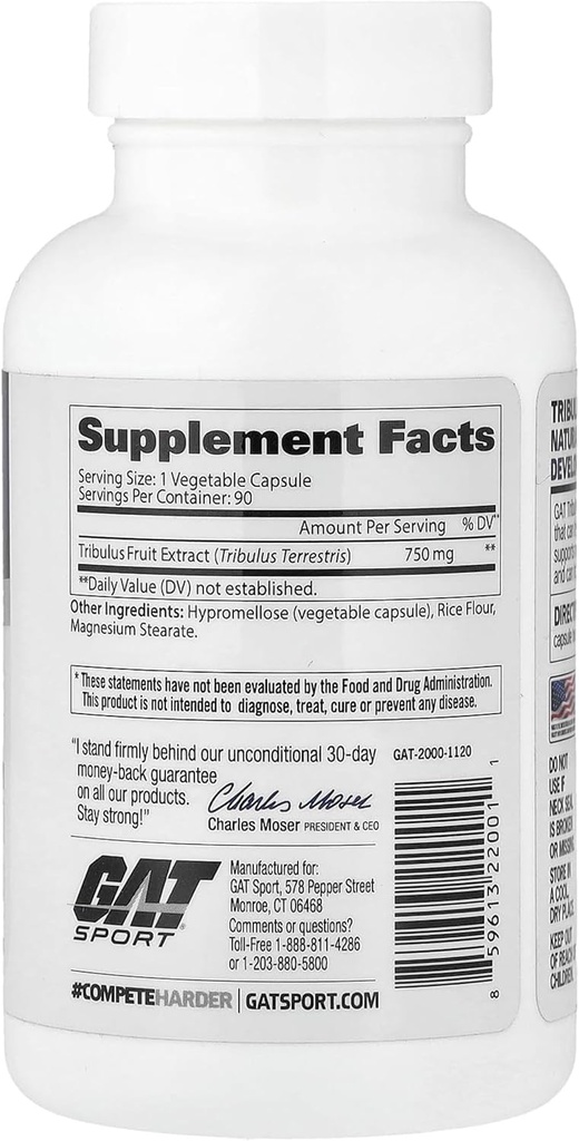 GAT Tribulus Capsules, 90 Count 3