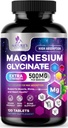 Magnesium Glycinate 500mg - Chelated for Ultra Absorption - Supports Bone, Muscle, Nerves & Heart Health, Nature's Sleep Support, Best Magnesium Supplement Pills for Whole Body Support - 120 Tablets 2