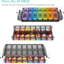 Weekly Pill Organizer 2 Times a Day Large 7 Day Easy Fill 2020 Latest Version NuLeaf AM PM Pill Box Large Daily Pill Cases Medicine Box - Rainbow Black (Patent Registered) 4