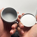 Travel Pill Box Aluminium Alloy Small Vitamin Box Waterproof Travel Pill Organizer Pill Dispenser Supplement Holder for Pills/Vitamin/Fish Oil (Sliver) 5