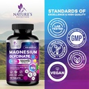 Magnesium Glycinate 500mg - Chelated for Ultra Absorption - Supports Bone, Muscle, Nerves & Heart Health, Nature's Sleep Support, Best Magnesium Supplement Pills for Whole Body Support - 120 Tablets 5