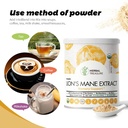 Organic Lions Mane, Non-GMO and Gluten-Free Lions Mane, Neuronal Growth and Immune System, Mushroom Powder for Memory Support, Concentration, Clarity, Creativity and Mood-50 Serving 4