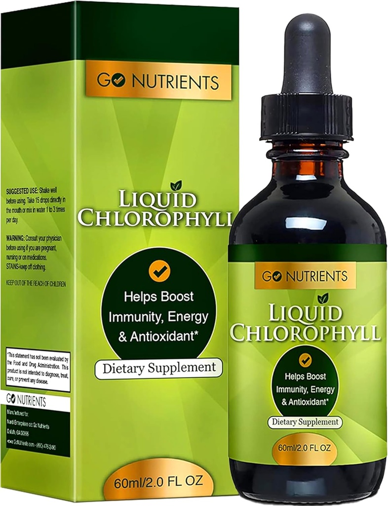 Go Nutrients Liquid Chlorophyll Drops – Organic Mulberry Leaf Extract with Copper – Natural Detox & Internal Deodorant for Women, Men & Kids – Non-GMO, Vegan, Mint Flavor, 2 oz Glass Bottle 3