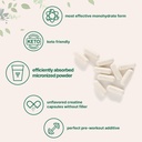 Creatine Monohydrate 5,000mg, 500 Capsules | Pure Creatine Pills – Micronized + Unflavored Powder Source, Easy Absorption | Pre Workout & Muscle Health Support | Keto, Non-GMO 6