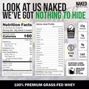 NAKED Whey Chocolate Protein Powder - Only 3 Ingredients - Grass Fed Whey Protein Powder, Organic Chocolate and Organic Coconut Sugar, No GMO, No Soy, and Gluten Free - 24 Servings 6