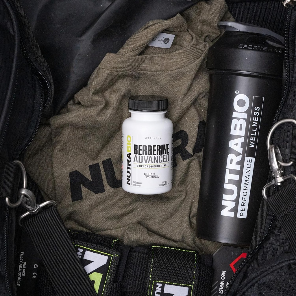 NutraBio Berberine Advanced Supplement (Dihydroberberine), 200 mg - Provides Advanced Absorption Carbohydrate Tolerance Support, 60 Caps 3