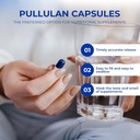 Empty Capsules Size 0 - Clear Fillable Vegetarian Capsules(100 Count) Size 0 Empty Pullulan Capsules with Two Micro Lab Spoons,- Veggie Capsules Empty Caps for DIY Your Own Supplements 6