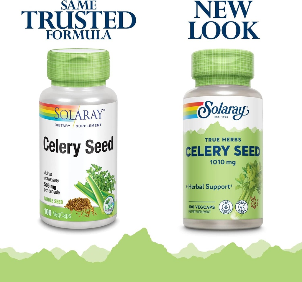Solaray Celery Seed, 505mg, 100 Vegetarian Capsules 3