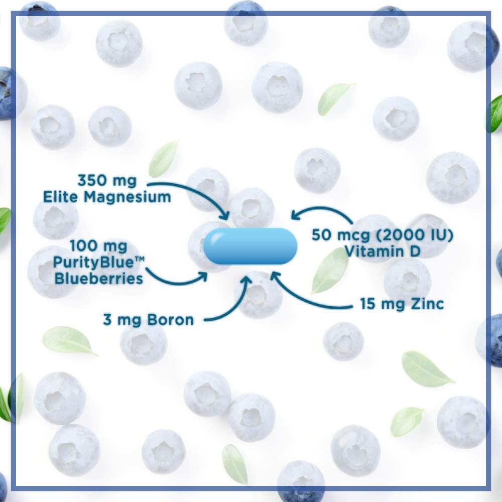 Purity Products MagBlue - Magnesium Bisglycinate Buffered & More - 90 Tablets 4