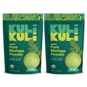 Kuli Kuli Moringa Oleifera Organic Leaf Powder & Green Smoothie, 100% Pure USDA Certified & Non-GMO Moringa Powder, Great with Smoothies, Tea, and Food, 2 Pack 2