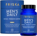 FRISKA Men’s Daily Digestive Enzyme and Probiotics Supplement, Natural Support for Male Digestive Health, Bloating, Gas, Indigestion Relief, Supports Gut Health, Lactase and B-Vitamins, 30 Capsules 2