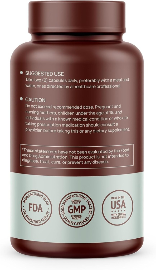 Lions Mane Supplement Capsules, Lions Mane Mushroom for Immune Support, Memory & Focus Supplement, 1000mg per Serving, Non-GMO Vegan, 120 Capsules, 2 Month Supply 4