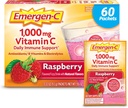 Emergen-C 1000mg Vitamin C Powder, with Antioxidants, B Vitamins and Electrolytes, Vitamin C Supplements for Immune Support, Caffeine Free Drink Mix, Raspberry Flavor - 60 Count/2 Month Supply 2