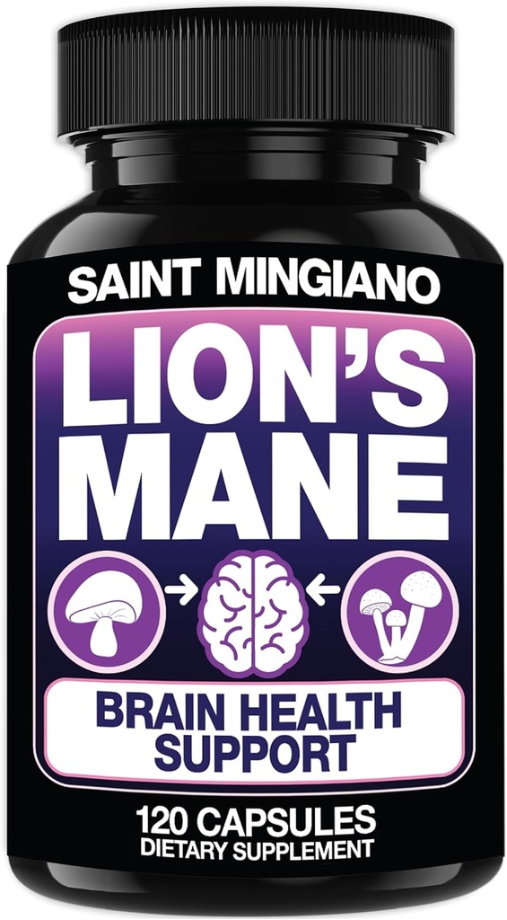 Lion's Mane Mushroom Supplement | 120 Capsules: Alpha Brain Enhancement of Cognitive Clarity, Focus with Our Specialty Blend 4 Mushroom Mycelium Formula 2