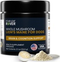 FOUR LEAF ROVER - Lion's Mane Mushrooms for Dogs - Supports Healthy Brains and Nervous Systems in Dogs of All Ages - Organic Whole Mushrooms - 3rd Party Tested - 60 Day Large Dog Supply 2