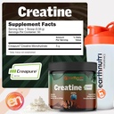 EarthNutri Creatine Monohydrate Powder - Pure Creatine Supplement for Muscle Strength, Strength & Performance - Non-GMO, Sugar-Free, Additive-Free – for Men & Women, Flavored 250g 5