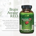 Irwin Naturals Brain Awake RED with Nitric Oxide Booster - 60 Liquid Soft-Gel - Support Brain Health & Optimize Performance - 20 Total Servings 5