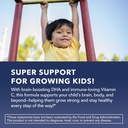 Omega 3 6 9 + DHA Gummies for Kids - Vegetarian, Plant-Based Fish Oil with DHA and EPA for Children 2+ to Support Body and Brain Development - No Fishy Taste - Lemon and Orange Flavors - 60 Count 5