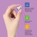 Viactiv Calcium Plus Vitamin D Supplement Soft Chews, Brown, Milk Chocolate, 180 Count & Vitafusion Fiber Well Sugar Free Fiber Supplement, Peach, Strawberry and BlackBerry Flavored 4