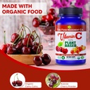 THE FOOD MOVEMENT CO. 100% Plant-Based Vitamin C 60 Capsules 125mg - Adults Immune System Antioxidant Support Dietary Supplement - Whole Food Vegan Supplements from Organic Non-GMO Gluten-Free Fruits 5